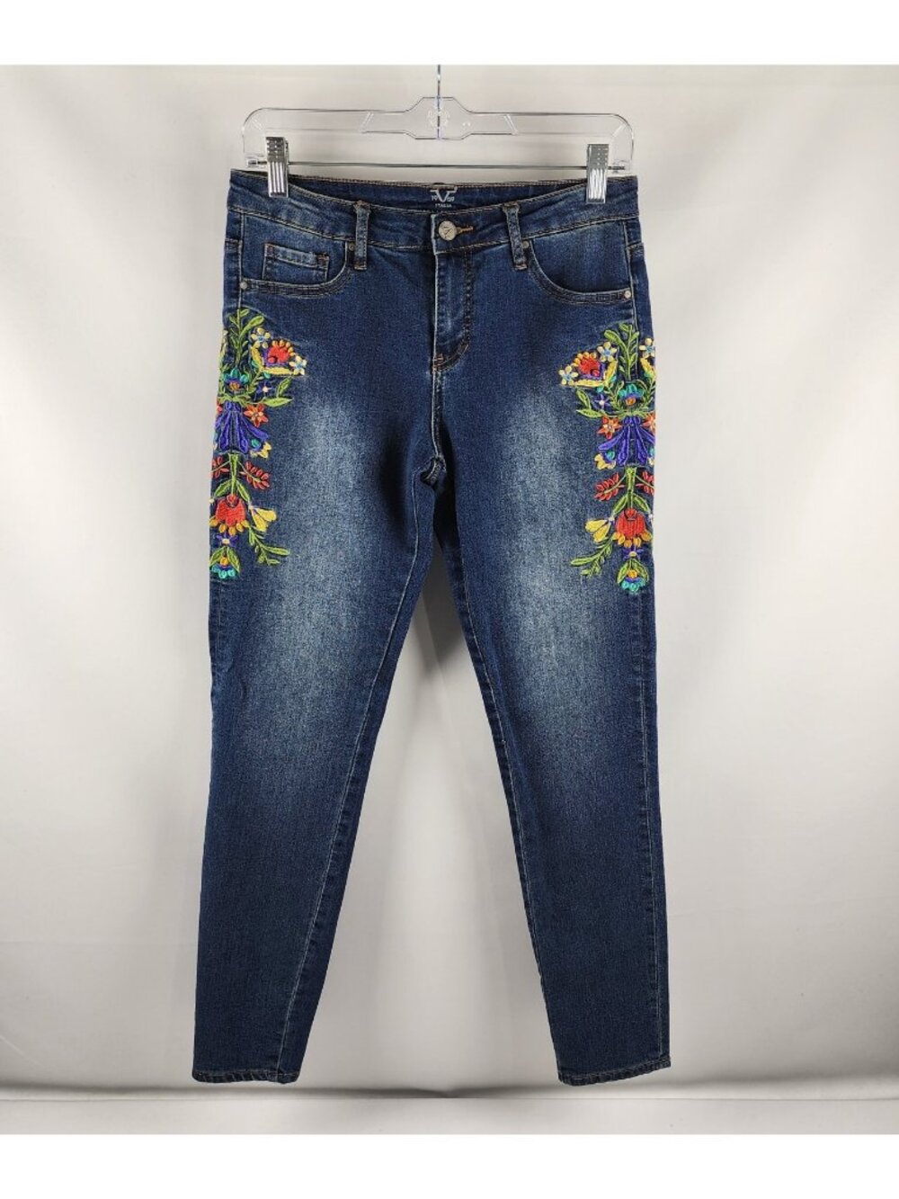 Versace Jeans Women 27/4 19-69 Abbigliamento Sportivo SRL Embroider Floral Denim